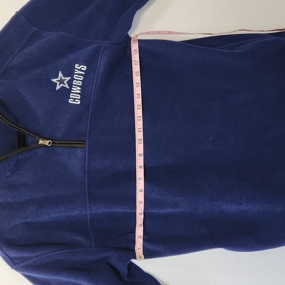 Dallas Cowboys NFL Vintage Authentic Apparel Fleece Quarter Zip Pullover SZ M - Picture 12 of 15